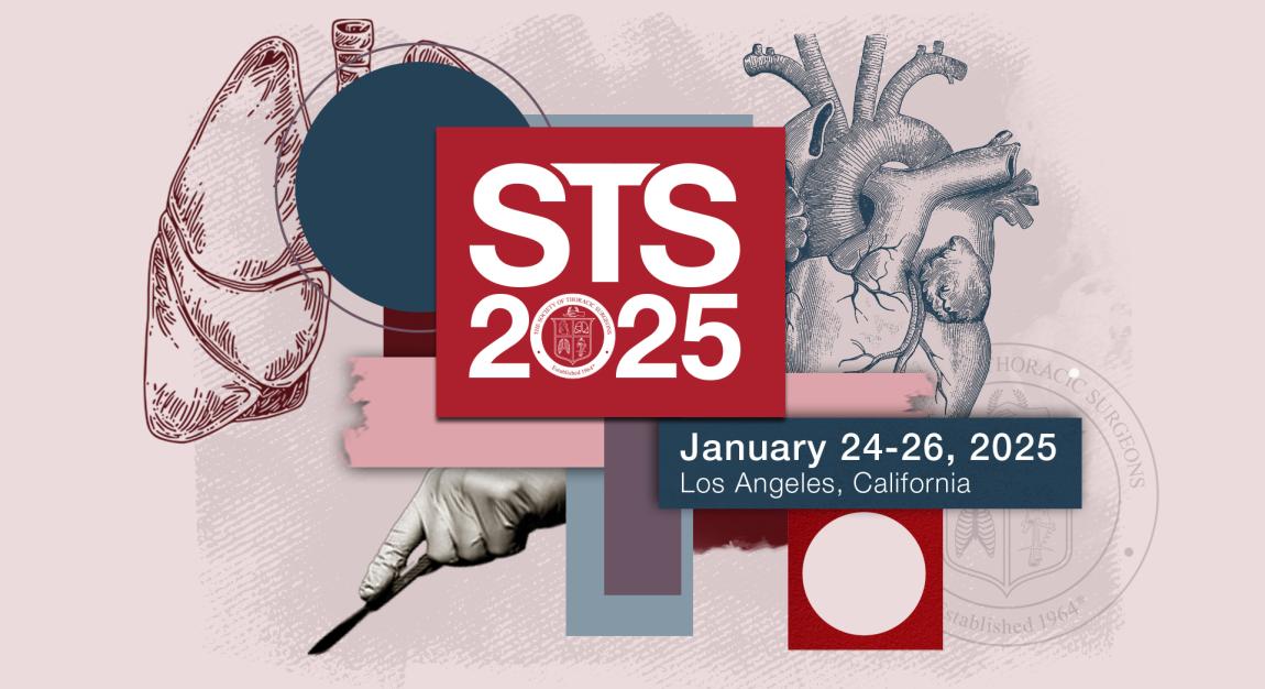STS 2025 - illustrated collage, lungs, heart, scalpel